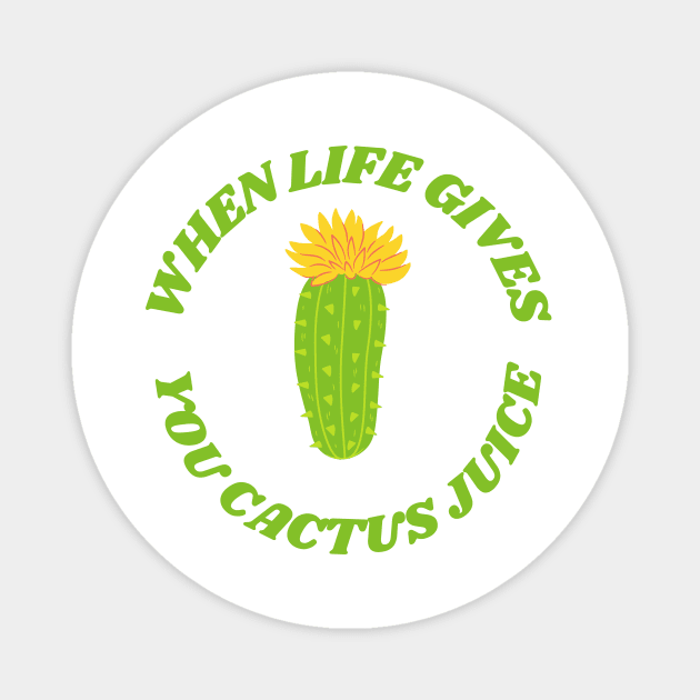 Cactus Juice Magnet by Popup Crafty Designs